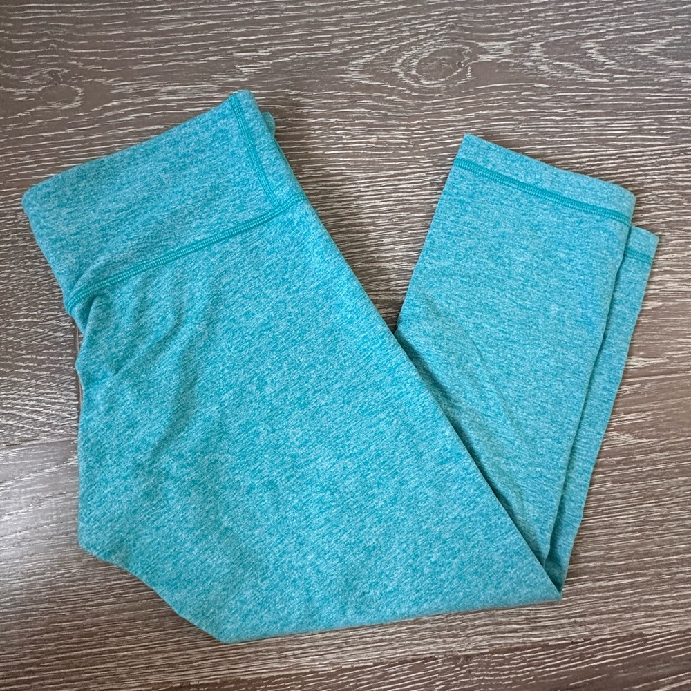 Lululemon Cropped Leggings Teal Blue – Size 10